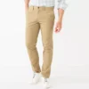Men's Sonoma Goods For Life® Straight-Fit Stretch Chino Pants -Sonoma Style Hub 2865618 Light Khaki