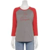 Women's Sonoma Goods For Life® Baseball Tee 1 Women's Sonoma Goods For Life® Baseball Tee -Sonoma Style Hub 4008826 Tis The Season Grey