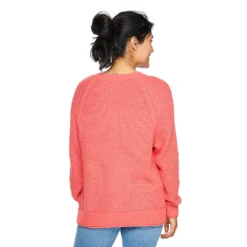 Women's Sonoma Goods For Life® All Over Stitch Crewneck Sweater -Sonoma Style Hub 4923526 ALT