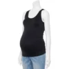 Maternity Sonoma Goods For Life® Seamless Tank -Sonoma Style Hub 4938095 Pitch Black