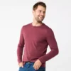 Men's Sonoma Goods For Life® Supersoft Long Sleeve Crewneck Tee -Sonoma Style Hub 5001985 Burgundy