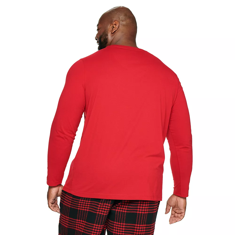 Big & Tall Sonoma Goods For Life® Crewneck Tee & Flannel Pants Sleep Set 4 Big & Tall Sonoma Goods For Life® Crewneck Tee & Flannel Pants Sleep Set - Image 2