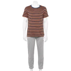 Men's Sonoma Goods For Life® Supersoft Modern-Fit Crewneck Tee & Open-Bottom Pants Pajama Set