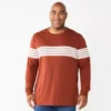 Big & Tall Sonoma Goods For Life® Crewneck Tee 1 Big & Tall Sonoma Goods For Life® Crewneck Tee -Sonoma Style Hub 5108992 Rust Stripe