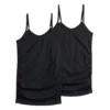 Maternity Sonoma Goods For Life® 2-Pack Seamless Camisole Set -Sonoma Style Hub 5161957 Black Black
