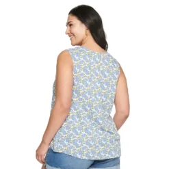 Plus Size Sonoma Goods For Life® V-Neck Tank -Sonoma Style Hub 5226888 ALT