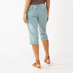 Women's Sonoma Goods For Life® Comfort Waist Pull-On Capri Pants -Sonoma Style Hub 5237938 ALT