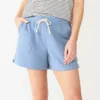 Petite Sonoma Goods For Life® French Terry Sweat Shorts 1 Petite Sonoma Goods For Life® French Terry Sweat Shorts -Sonoma Style Hub 5241314 Gear Blue