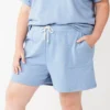 Plus Size Sonoma Goods For Life® French Terry Sweat Shorts -Sonoma Style Hub 5241778 Gear Blue