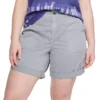 Plus Size Sonoma Goods For Life® Utility Bermuda Shorts -Sonoma Style Hub 5242679 Light Gray