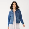 Petite Sonoma Goods For Life® Jean Jacket 1 Petite Sonoma Goods For Life® Jean Jacket -Sonoma Style Hub 5245182 Medium Wash