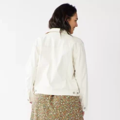 Plus Size Sonoma Goods For Life® Button Front Jean Jacket 5 Plus Size Sonoma Goods For Life® Button Front Jean Jacket -Sonoma Style Hub 5269795 ALT