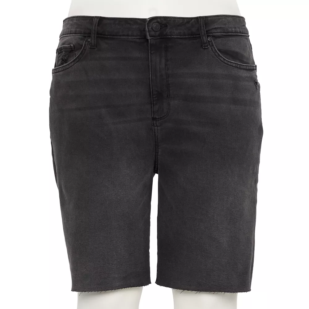 Plus Size Sonoma Goods For Life® High-Rise Bermuda Jean Shorts 3 Plus Size Sonoma Goods For Life® High-Rise Bermuda Jean Shorts