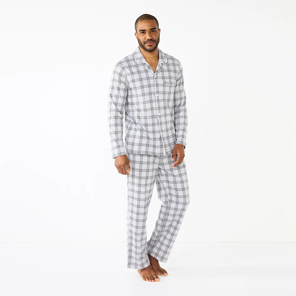 Men's Sonoma Goods For Life® Plaid Knit 2-Piece Pajama Set 3 Men's Sonoma Goods For Life® Plaid Knit 2-Piece Pajama Set