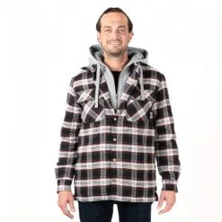 Men's Sonoma Goods For Life® Flannel Hooded Shirt Jacket