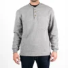 Men's Sonoma Goods For Life® Faux-Sherpa Lined Thermal Henley -Sonoma Style Hub 5470845 Grey