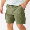Big & Tall Sonoma Goods For Life® 10" Everyday Cargo Shorts 2 Big & Tall Sonoma Goods For Life® 10" Everyday Cargo Shorts -Sonoma Style Hub 5491527 Dusty Olive
