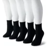 Women's Sonoma Goods For Life® 5-Pack Neutral Color Cuffed Crew Socks -Sonoma Style Hub 5497543 Black