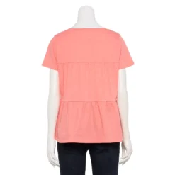 Women's Sonoma Goods For Life® Tiered V-Neck Top -Sonoma Style Hub 5508144 ALT