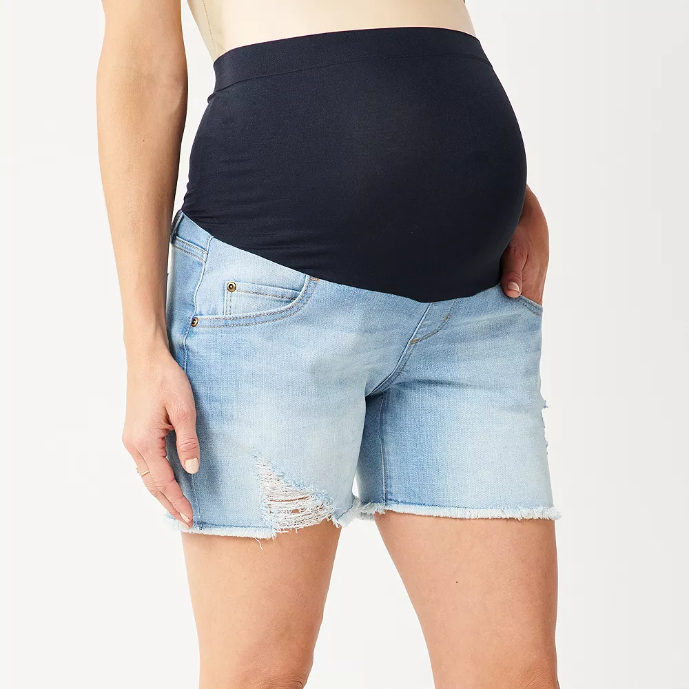 Maternity Sonoma Goods For Life® Over-The-Belly Panel Jean Shorts 5 Maternity Sonoma Goods For Life® Over-The-Belly Panel Jean Shorts - Image 3