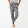 Women's Sonoma Goods For Life® Essential Banded Bottom Pajama Pants -Sonoma Style Hub 5553611 Animal