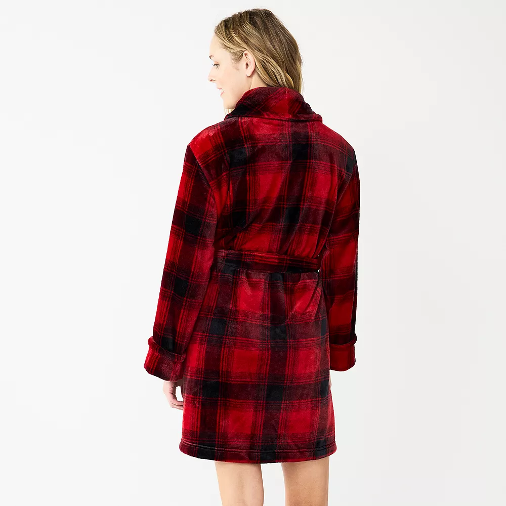 Women's Sonoma Goods For Life® Short Plush Robe 4 Women's Sonoma Goods For Life® Short Plush Robe - Image 2