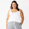 Plus Size Sonoma Goods For Life® Layering Tank 2 Plus Size Sonoma Goods For Life® Layering Tank -Sonoma Style Hub 5578857 Vital White