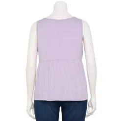 Plus Size Sonoma Goods For Life Button Front Utility Tank -Sonoma Style Hub 5584138 ALT