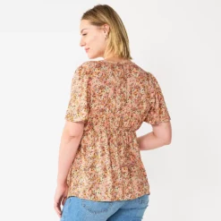 Maternity Sonoma Goods For Life® Flutter Sleeve Top -Sonoma Style Hub 5584701 ALT