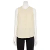 Women's Sonoma Goods For Life® Button-Front Ruffle Tank -Sonoma Style Hub 5586080 Cream