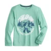 Kids 8-20 Sonoma Goods For Life® Everyday Graphic Tee In Regular & Husky -Sonoma Style Hub 5593805 Bigfoot Hike Teal