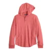 Boys 8-20 Sonoma Goods For Life® Supersoft Henley Hoodie In Regular & Husky -Sonoma Style Hub 5618890 Strawberry Parlor