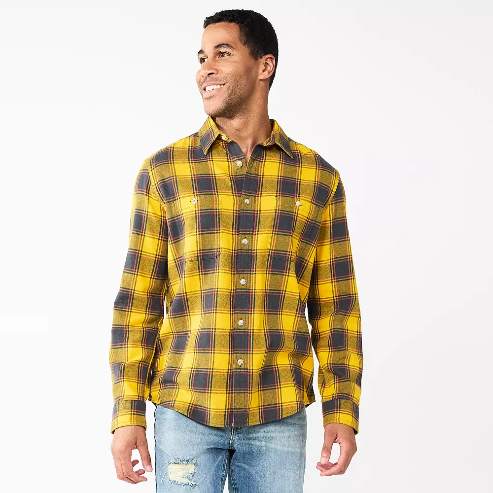 Men's Sonoma Goods For Life® Flannel Button-Down Shirt 3 Men's Sonoma Goods For Life® Flannel Button-Down Shirt