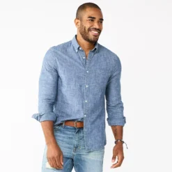 Men's Sonoma Goods For Life® Slim Perfect-Length Button-Down Shirt