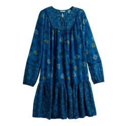 Women's Sonoma Goods For Life® Printed Long Sleeve Dress -Sonoma Style Hub 5657674 ALT5