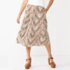 Women's Sonoma Goods For Life® Tiered Maxi Skirt -Sonoma Style Hub 5664691 Multi Stripe