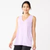 Women's Sonoma Goods For Life® Relaxed V-Neck Tank -Sonoma Style Hub 5670067 Light Purple