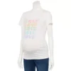 Maternity Sonoma Goods For Life® Short Sleeve Crewneck Tee -Sonoma Style Hub 5724336