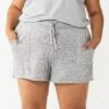Plus Size Sonoma Goods For Life® Essential Pajama Shorts -Sonoma Style Hub 5727046 Dark Silver Heather