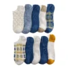 Sonoma Goods For Life® 10 Pack Check Pattern No Show Socks -Sonoma Style Hub 5744058 Punchy Plaid