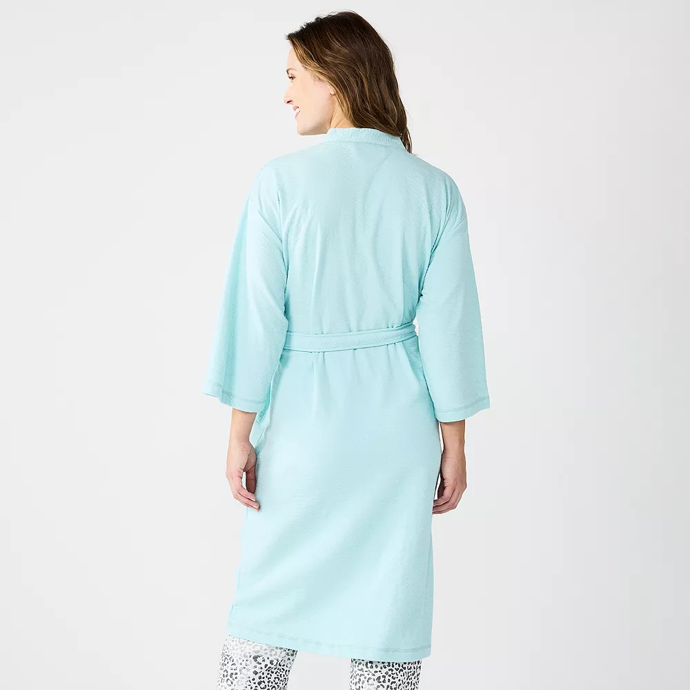 Women's Sonoma Goods For Life® Cloud Knit 3/4 Sleeve Robe 4 Women's Sonoma Goods For Life® Cloud Knit 3/4 Sleeve Robe - Image 2