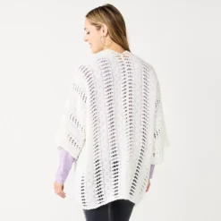 Women's Sonoma Goods For Life® Open Knit Kimono -Sonoma Style Hub 5796217 ALT