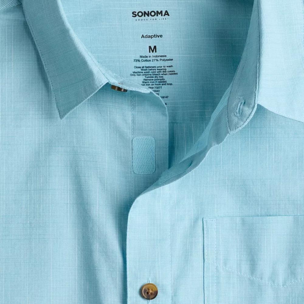 Boys 8-20 Sonoma Goods For Life® Adaptive Button-Front Shirt 4 Boys 8-20 Sonoma Goods For Life® Adaptive Button-Front Shirt - Image 2