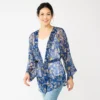 Women's Sonoma Goods For Life® Folk Bloom Short Belted Kimono 2 Women's Sonoma Goods For Life® Folk Bloom Short Belted Kimono -Sonoma Style Hub 5878384