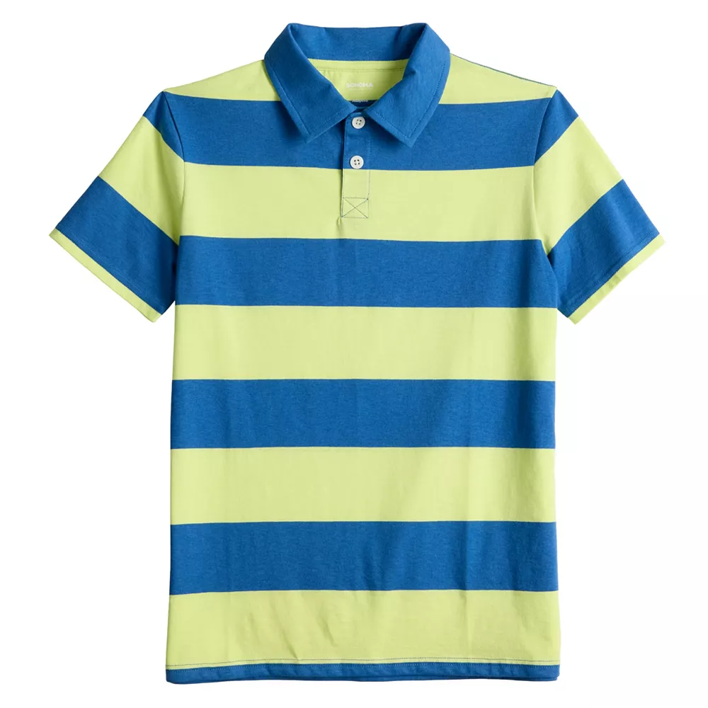 Boys 8-20 Sonoma Goods For Life® Adaptive Easy Dressing Striped Polo 3 Boys 8-20 Sonoma Goods For Life® Adaptive Easy Dressing Striped Polo