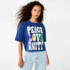 Juniors' Sonoma Community™ Peace Love Unity Black History Month Crop Tee -Sonoma Style Hub 5904839