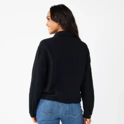 Women's Sonoma Goods For Life® Cropped Utility Jacket -Sonoma Style Hub 5921350 ALT