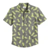 Boys 8-20 Sonoma Goods For Life® Printed Button-Up Shirt -Sonoma Style Hub 5975589 Pineapple Gray