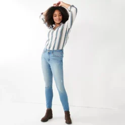 Women's Sonoma Goods For Life® Curvy High-Waisted Skinny Jeans 9 Women's Sonoma Goods For Life® Curvy High-Waisted Skinny Jeans -Sonoma Style Hub 6120421 ALT4