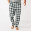Big & Tall Sonoma Goods For Life® Knit Sleep Pants -Sonoma Style Hub 6171524 Gray Plaid